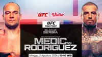 Streaming UFC Fight Night - Medic vs Rodriguez: Duel Penentu Langkah di Kelas Welterweight di Vidio