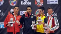 
 Indonesia kembali menambah emas dari nomor Kumite Junior Kelas -76kg putra. 