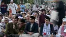 Lokasi ini rutin digunakan untuk salat Id setiap tahunnya. (BAY ISMOYO/AFP)