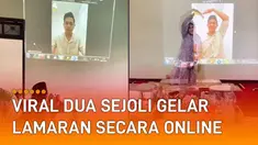 Prosesi lamaran kedua sejoli berikut berbeda dari umumnya.