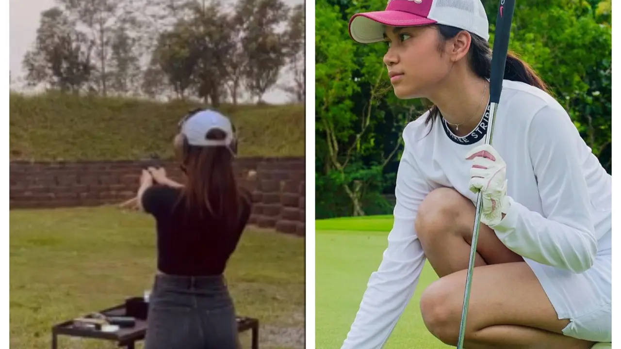 Azizah Salsha Jajal Berbagai Olahraga, Golf Hingga Menembak