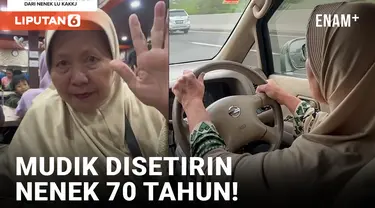 Gokil! Nenek 70 Tahun Nyetir Mobil saat Mudik