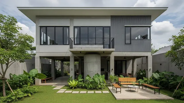 Desain Rumah Kecil 2 Lantai Anti Banjir