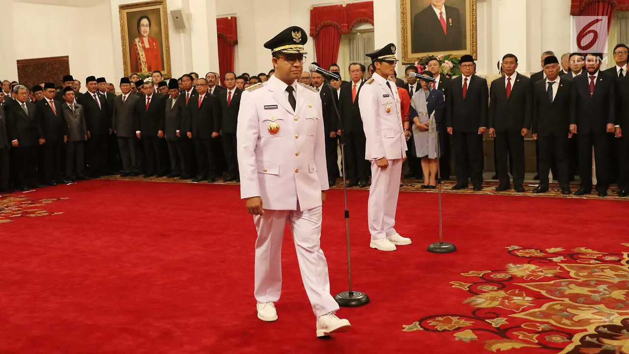 Sah Dilantik, Anies-Sandi Resmi Pimpin DKI Jakarta