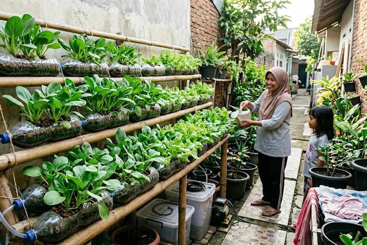 Trik Hidroponik Murah agar Sayuran Tumbuh Lebih Cepat dan Subur, Panen Melimpah