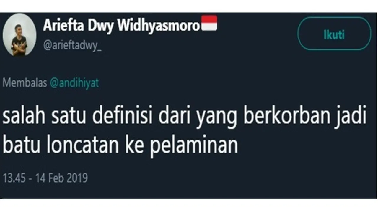 pria ingin romantis (Sumber: Twitter/nindilR)