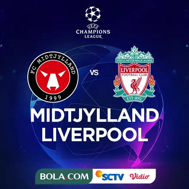 Liga Champions - Midtjylland Vs Liverpool