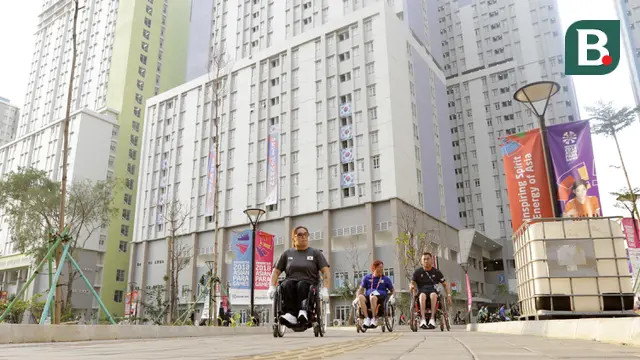 Kegiatan Atlet Asian Para Games 2018 di Wisma Atlet Kemayoran
