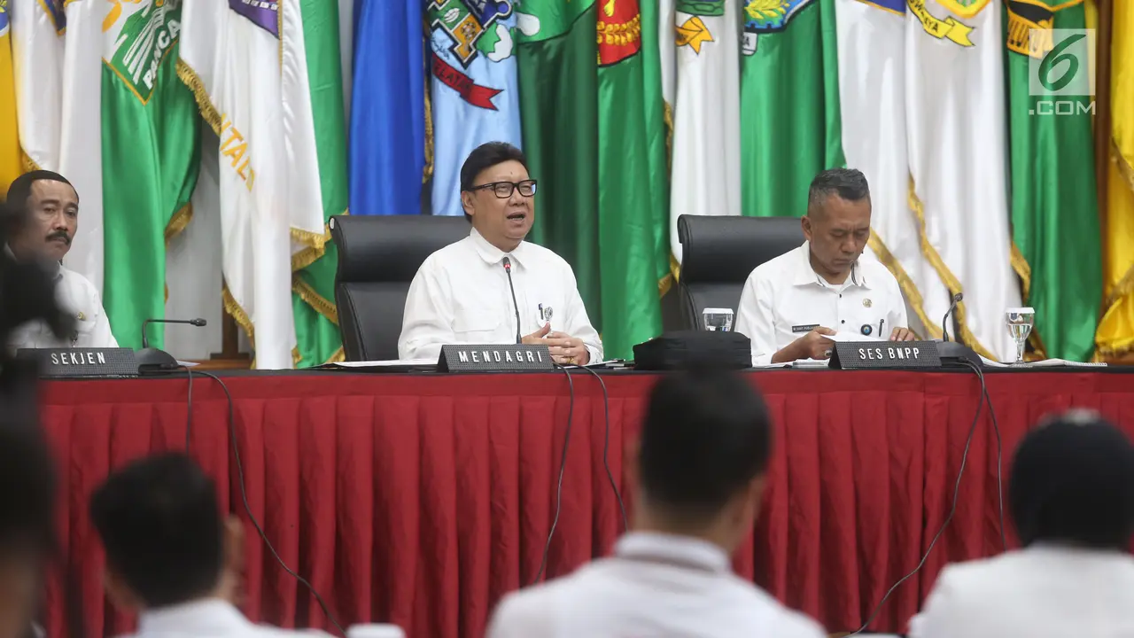 Mendagri Pimpin Rapat Laporan Akhir Tahun 2018 Kemendagri dan BNPP