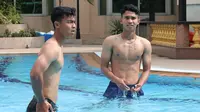 SEA Games 2023: Byurr! Serius Tetapi Santai, Pemain Timnas Indonesia U-22 Recovery di Kolam Renang Setelah Libas Filipina