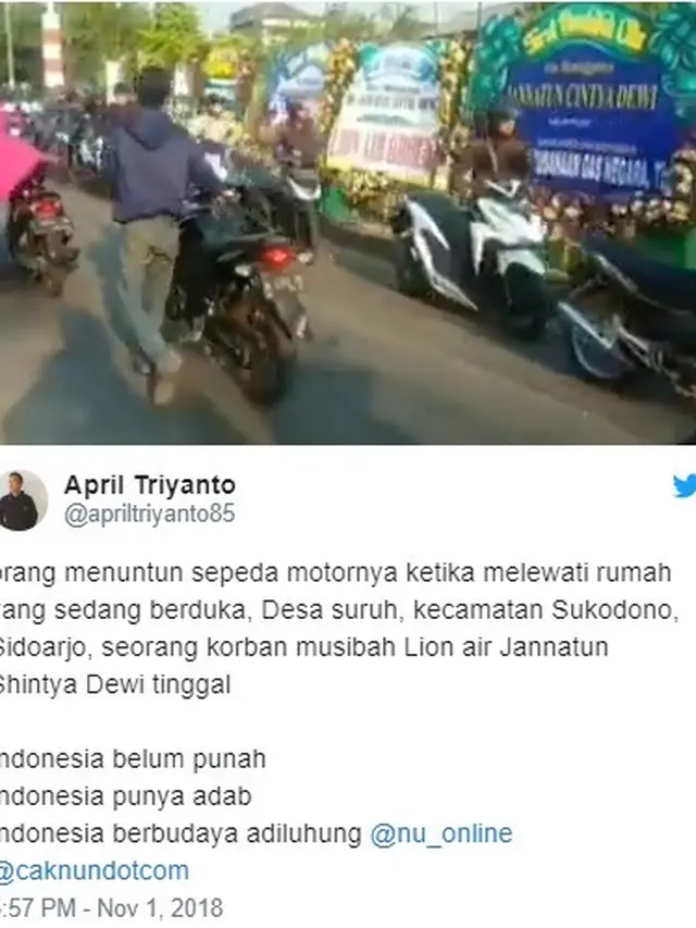 rumah duka korban lion air (foto: twitter/@apriltriyanto85)
