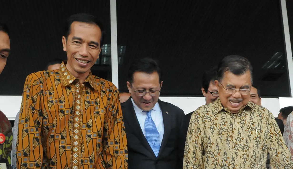 Presiden terpilih Joko Widodo menghadiri acara Hut DPD yang ke-10, di Gedung Nusantara IV DPR RI, Senayan, Jakarta, Senin (29/9/2014) (Liputan6.com/Herman Zakharia)