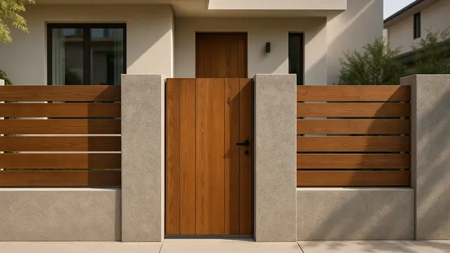 Model Pagar Tembok Plester Kasar