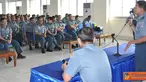 Citizen6, Jakarta: Mayor Laut (K) Dr. Radilah MKK saat memberikan ceramah kesehatan kepada segenap warga Kolinlamil, bertempat di Gedung Laut Natuna, Mako Kolinlamil, Tanjung Priok, Jakarta Utara, Kamis (19/7). (Pengirim: Kadispen Kolinlamil).