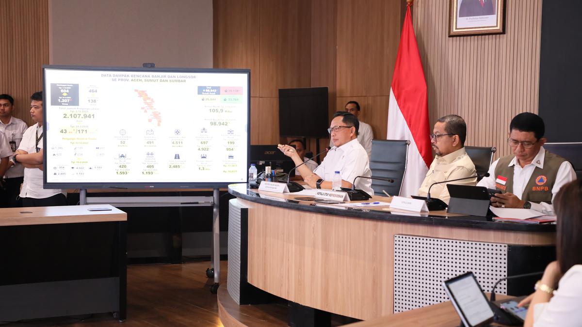 Tito Karnavian Dorong Sinergi Pemda untuk Percepat Pemulihan Bencana di Sumatera