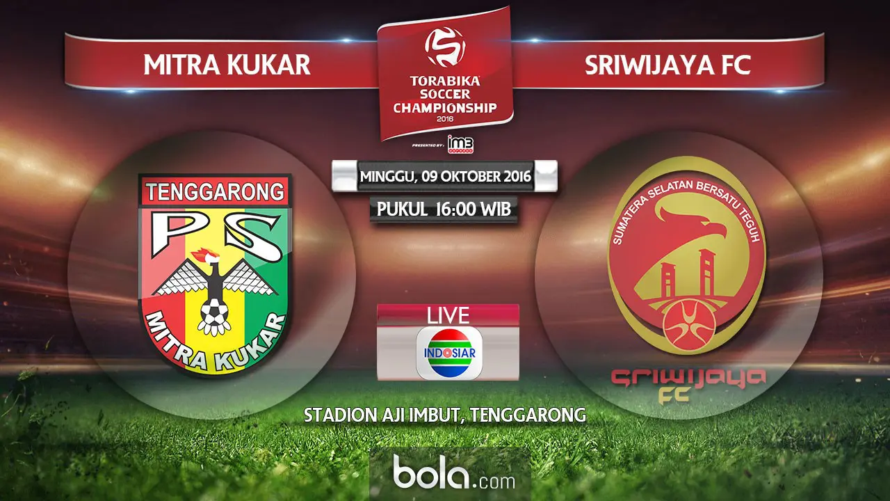 Mitra Kukar Vs Sriwijaya FC (Bola.com/Adreanus Titus)