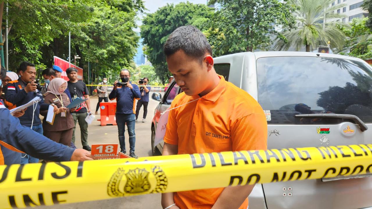 Haris Sitanggang alias Bripda HS, Anggota Detasemen Khusus (Densus) 88 Antiteror Polri yang menjadi tersangka perampokan dan pembunuhan