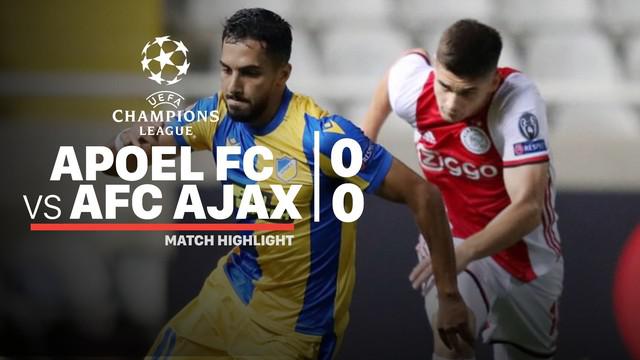 Berita video highlights playoffs Liga Champions 2019-2020 antara APOEL melawan Ajax yang berakhir dengan skor 0-0, Selasa (20/8/2019).