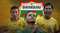Bhayangkara FC - Evan Dimas, Renan Silva, Adam Alis (Bola.com/Adreanus Titus)