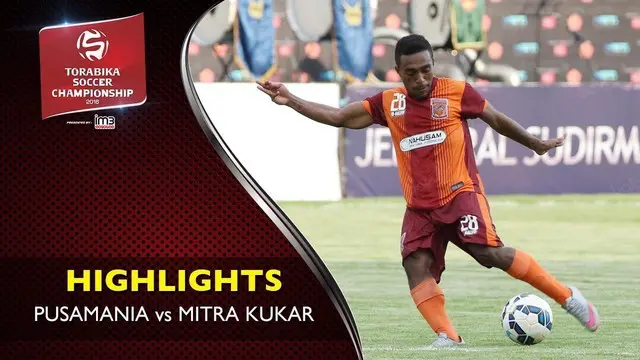 Video highlights TSC 2016 antara Pusamania Vs Mitra Kukar yang berakhir dengan skor 3-2 di Stadion Segiri, Samarinda
