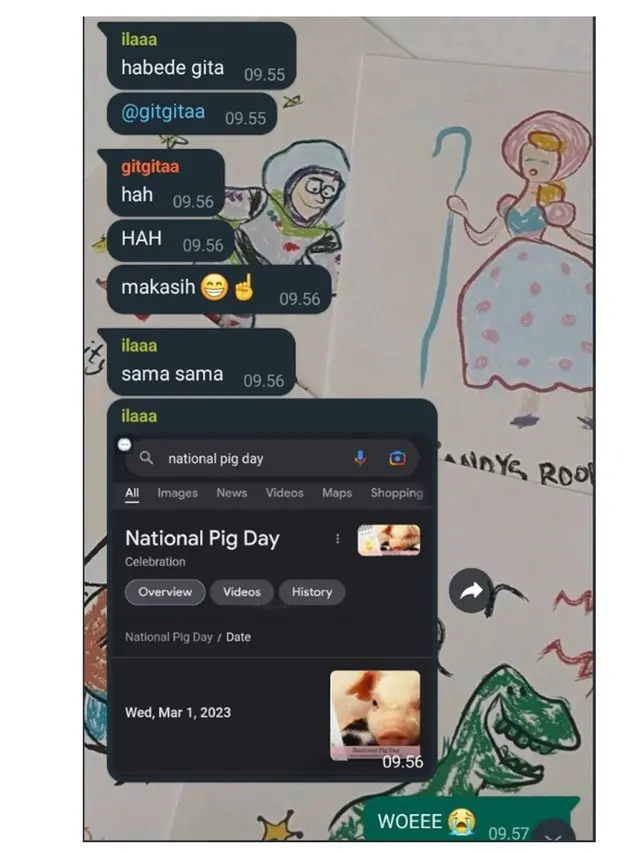 6 Chat National Pig Day ke Teman Ini Kocak, Ujungnya Bikin Emosi