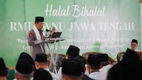 Kapolri Jenderal Pol. Listyo Sigit Prabowo saat menghadiri acara halal bihalal di Pesantren Subhanul Wathon, Magelang, Jawa Tengah, Minggu, (21/5/2023). (Dok. Istimewa)