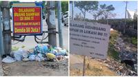 Potret Orang Melanggar Larangan Buang Sampah. (Sumber: Instagram/sukijan.id dan Brilio.net)