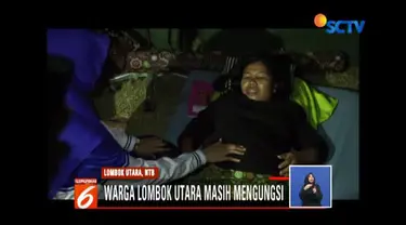 Di Posko Pengungsian di Kecamatan Pemenang, Lombok Utara dalam sepekan empat bayi dilahirkan.