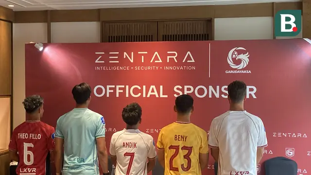 Jersey Garudayaksa FC untuk mengarungi BRI Super League 2026/2027