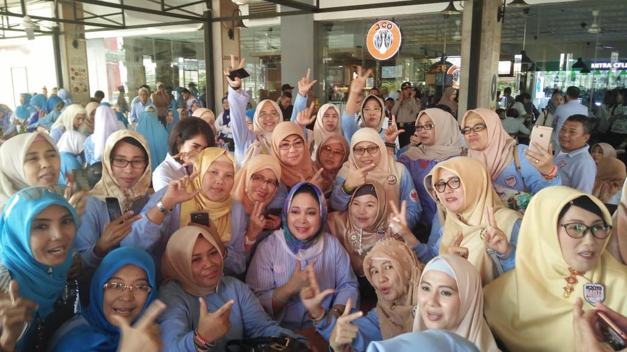 Titik Soeharto Himpun Emak-emak Palembang Dukung Prabowo-Sandiaga