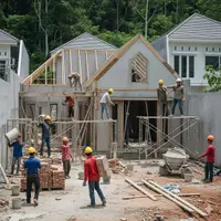 Inspirasi Rumah Sederhana Ala Eropa Elegan di Lahan Terbatas. Foto: Gemini