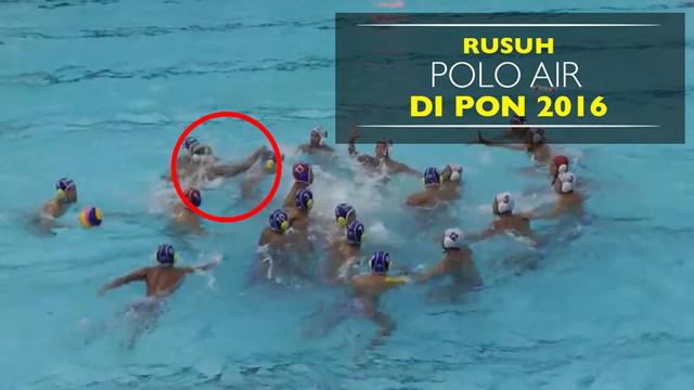 Rusuh, Penonton dan Atlet Polo Air Jabar dan Sumsel di PON 2016