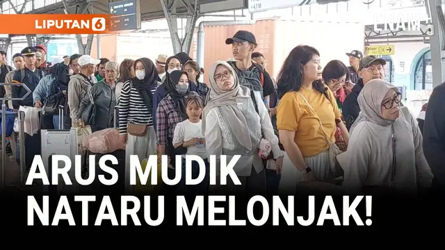 Mudik Nataru, Ribuan Warga Tinggalkan Jakarta Lewat Stasiun Senen