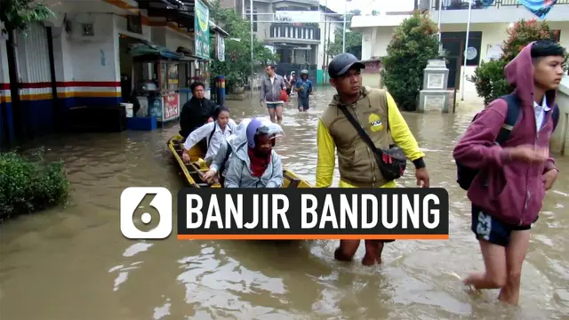 VIDEO: Hampir Sepekan, Ribuan Rumah di Bandung Masih Kebanjiran