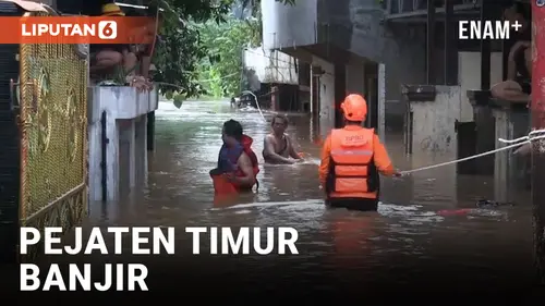 VIDEO: Banjir Landa Wilayah Pejaten Timur Jakarta Selatan