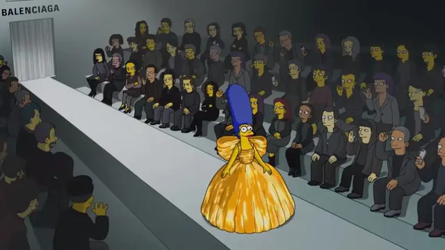 Aksi The Simpsons di Runway Balenciaga Paris Fashion Week