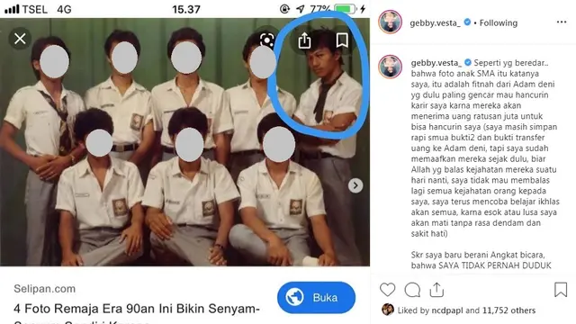Gebby Vesta (Foto: Instagram/@gebby.vesta_)