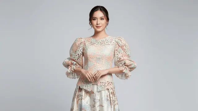 Model Kebaya Brokat dengan Rok Payung by Gemini