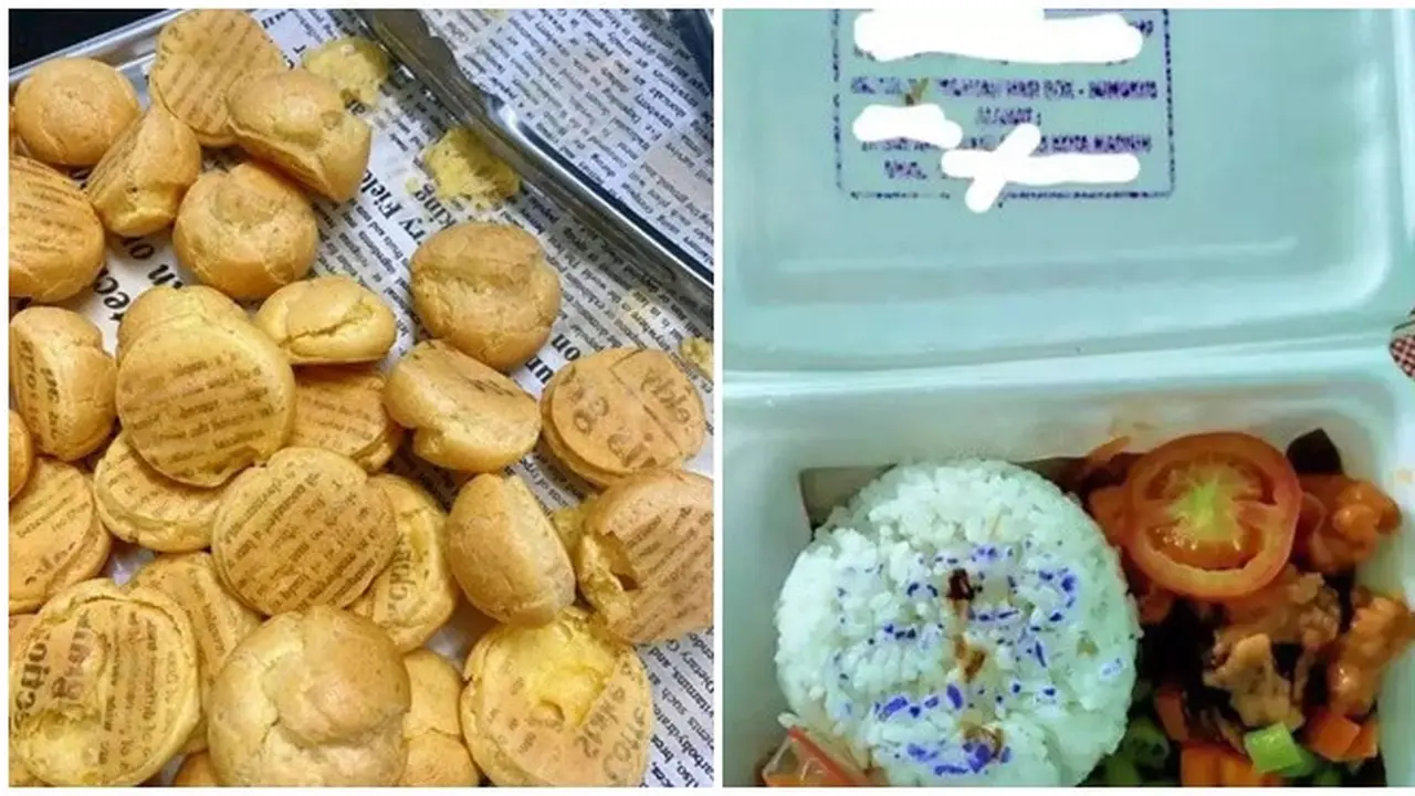 6 Momen Apes Tinta Tulisan Nempel di Makanan Ini Bikin Elus Dada