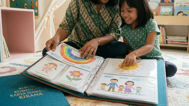 Album atau Buku Kumpulan Karya (AI Generated)