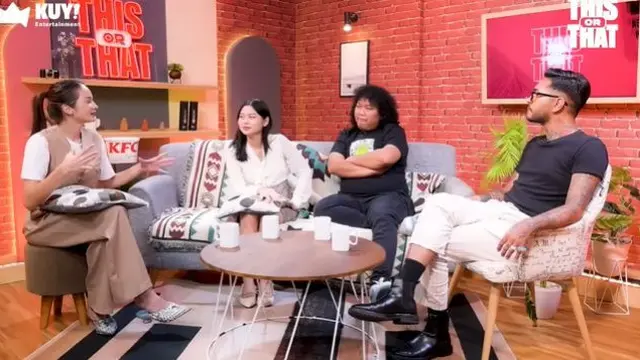 Cesen eks JKT 48 dan Marshel Widianto di kanal YouTube Kuy Entertainment