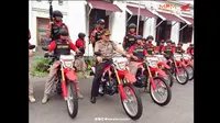 Honda CRF 150L digunakan tim anti bandit epolisian Resor Kota Surabaya, Jawa Timur. (Instagram @mpmhondajatim)