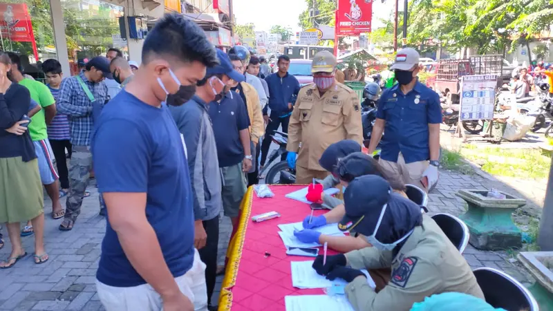 Razia masker terkait Perwal Karantina Kesehatan