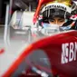 Sean Gelael mengaku cukup puas finis ketujuh pada Feature Race F2 Bahrain, di Sirkuit Sakhir, Sabtu (7/4/2018). (Humas Tim Jagonya Ayam)