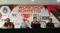 Asprov PSSI Jatim melakukan sosialisasi Liga 3 dan kompetisi lain pada tahun 2018. (Bola.com/Zaidan Nazarul)
