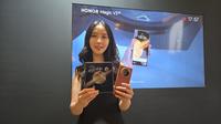 Honor Magic V3 resmi rilis di Indonesia dengan harga Rp 28.999.000. Smartphone layar lipat ini hadirkan bodi tipis namun tahan banting (Liputan6.com/ Agustin Setyo Wardani)