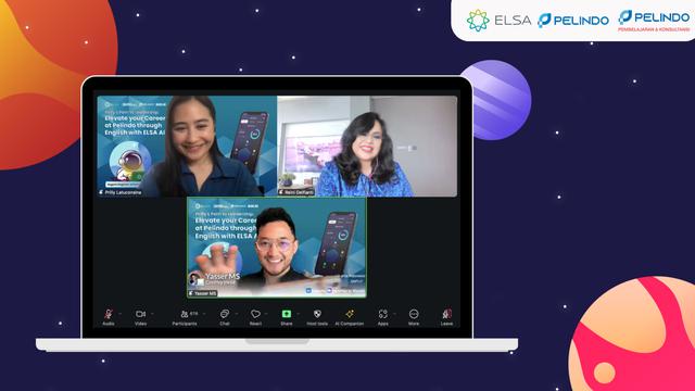 Program English Community resmi dimulai dengan webinar bertajuk “Prilly's Path to Leadership: Elevate Your Career at Pelindo through English with ELSA AI”.