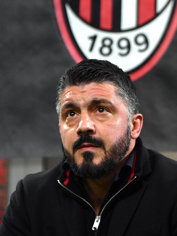 Pelatih AC Milan, Gennaro Gattuso (AP Photo/Luca Bruno)