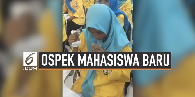 VIDEO: Viral Mahasiswa Baru Disuruh Minum Air Campur Ludah