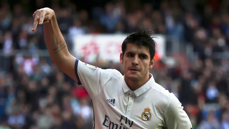 Manchester United (MU) memburu Alvaro Morata.